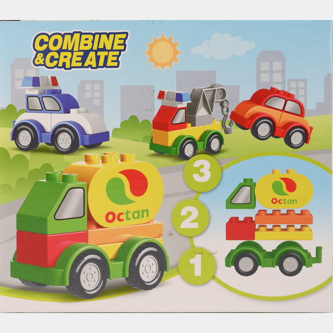Combine & Create Creative Car Blocks Set
