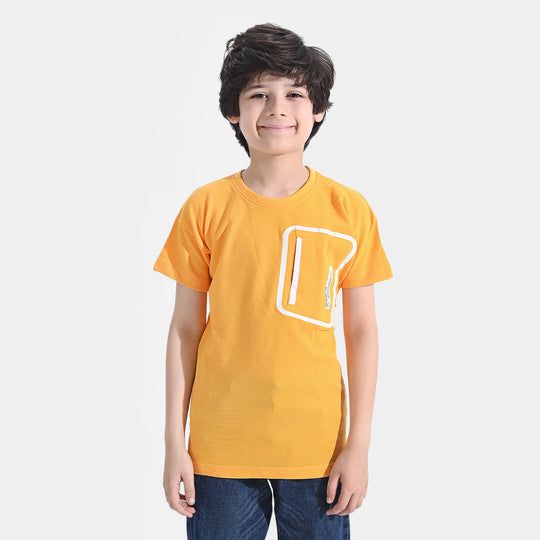 Boys Cotton PK T-Shirt H/S Sportswear | Citrus