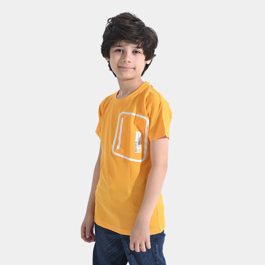 Boys Cotton PK T-Shirt H/S Sportswear | Citrus