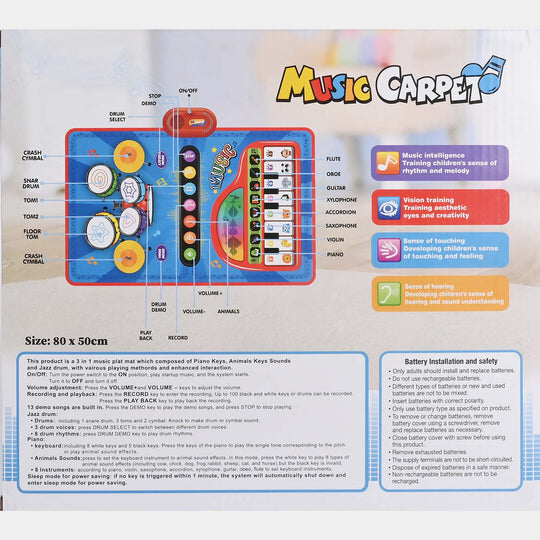 Musical play mat for kids