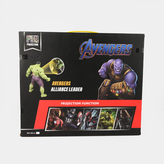 Action Figures Set with Light Projection | 8Pcs