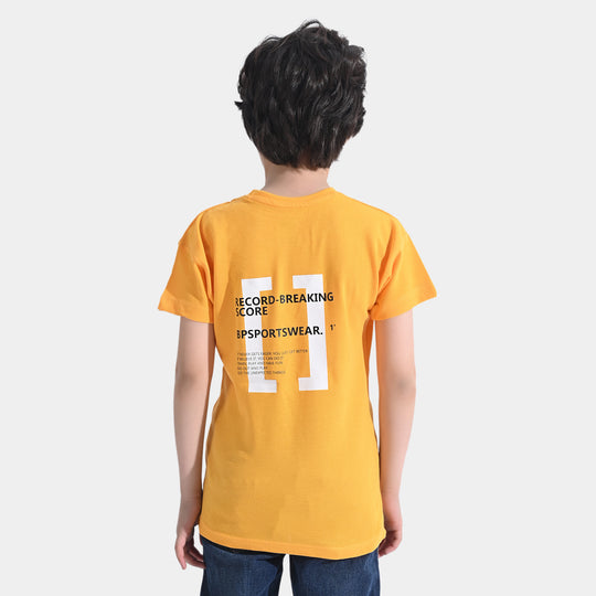 Boys Cotton PK T-Shirt H/S Sportswear | Citrus