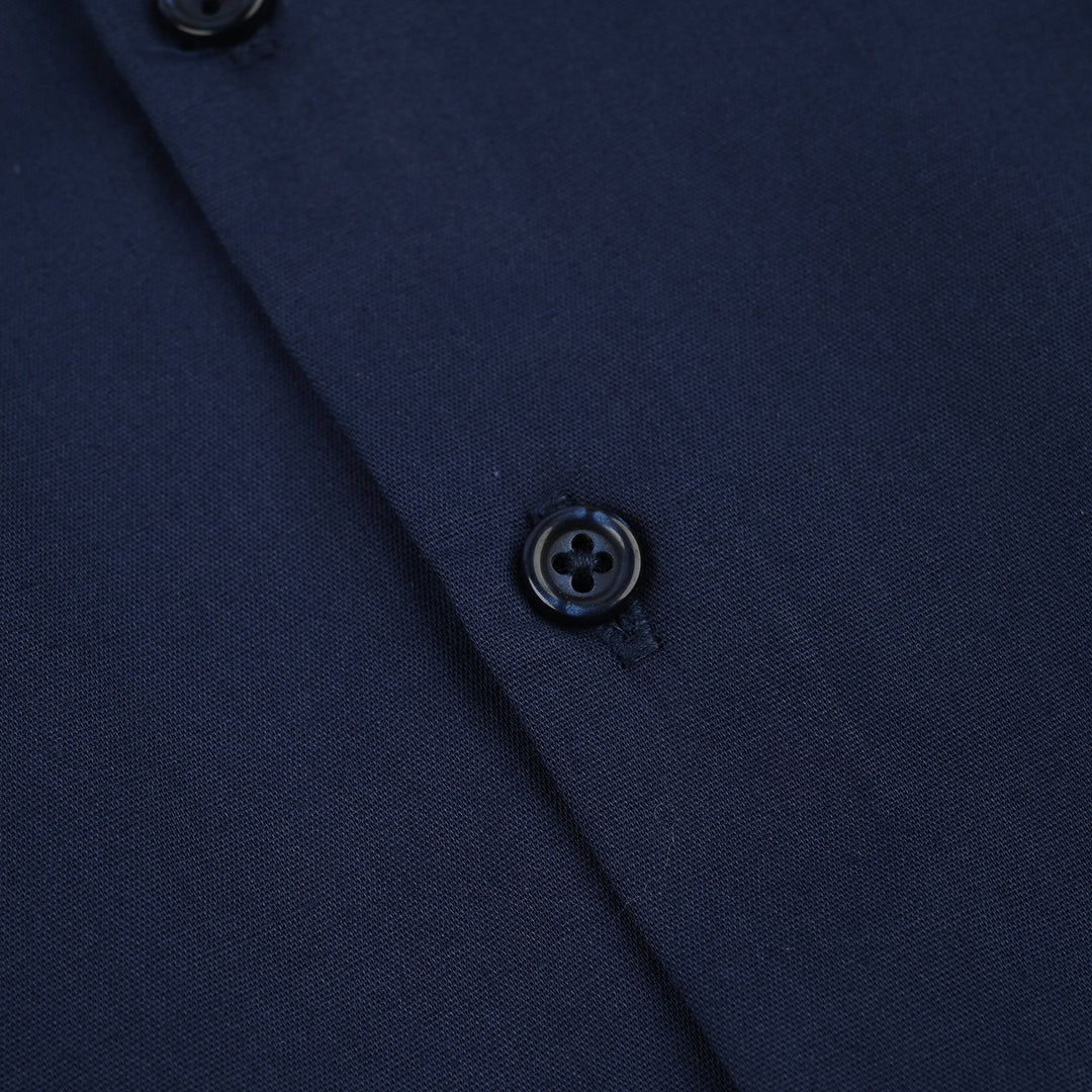 Infant Boys Cotton Poplin Formal Shirt (Navy)