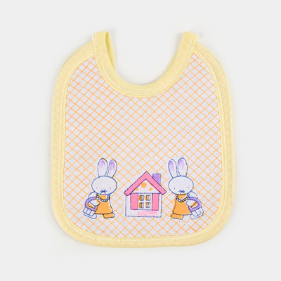 Printed Bib Rabbit Square Style