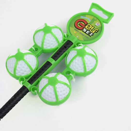 Junior Portable Golf Putter Set with Ball Holder