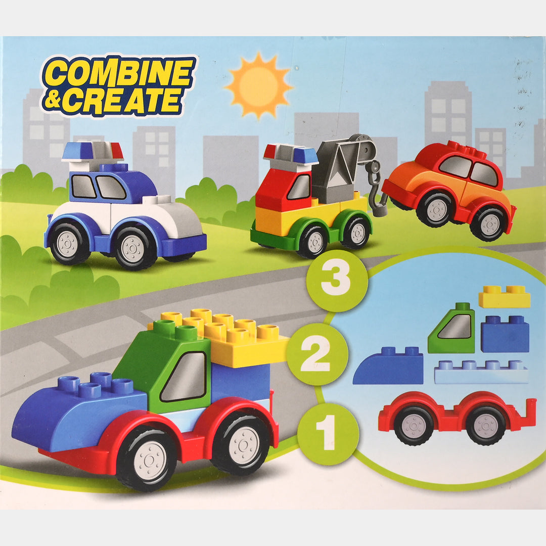 Combine & Create Creative Car Blocks Set