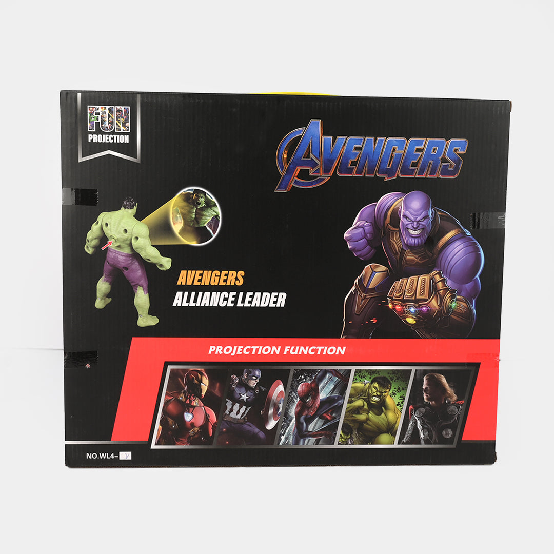 Action Figures Set with Light Projection | 8Pcs
