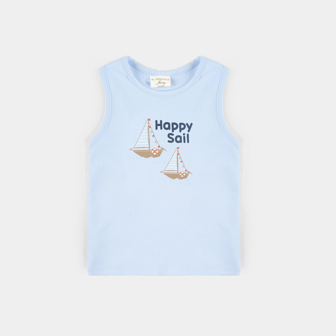 Infant Boys Jersey/Terry 3Pc Suit 287-052-WHITE