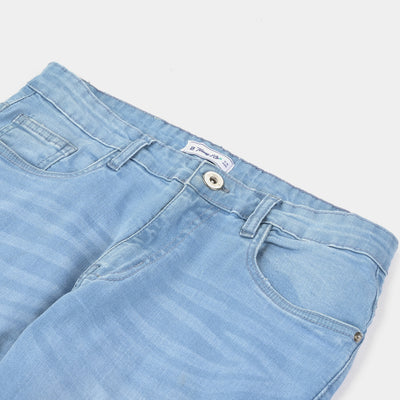 Teen Boys Denim Stretch Stretch Pant-Powder blue