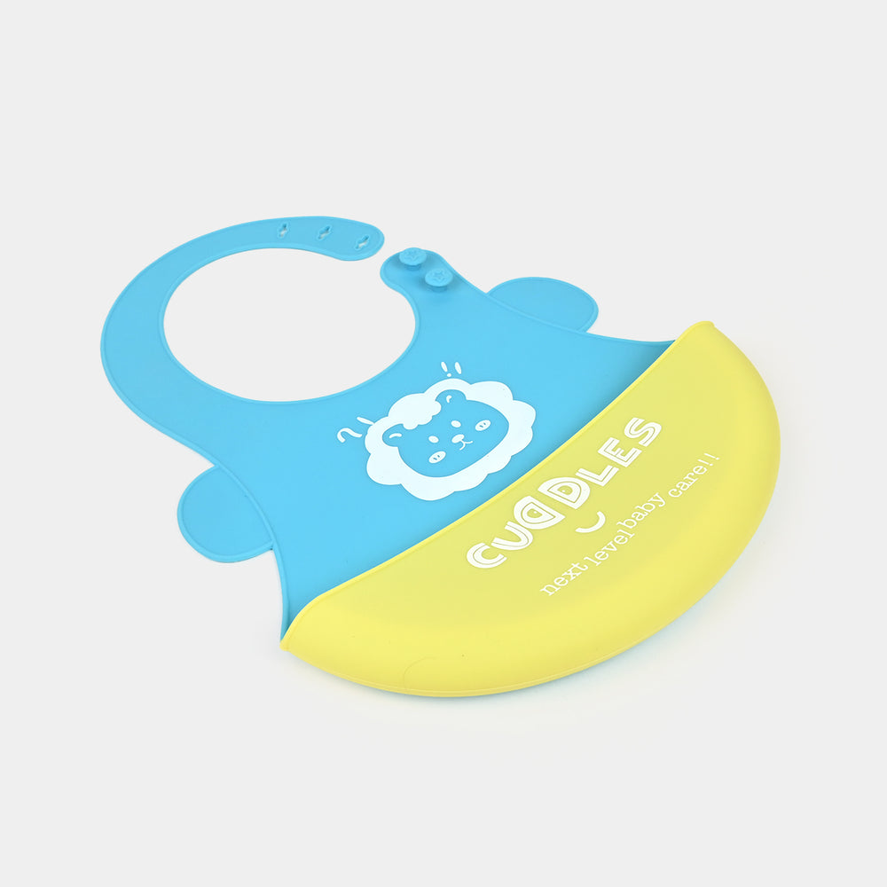 FOLD & GO CUDDLES SILICONE BABY BIB