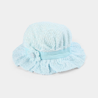 BABY ROUND CAP/HAT 9 MONTH +  | BLUE