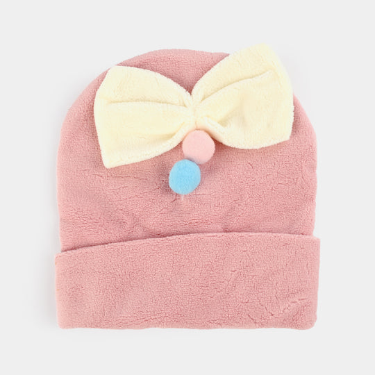 Baby Velvet Bow Style Cap/Hat | 9M+