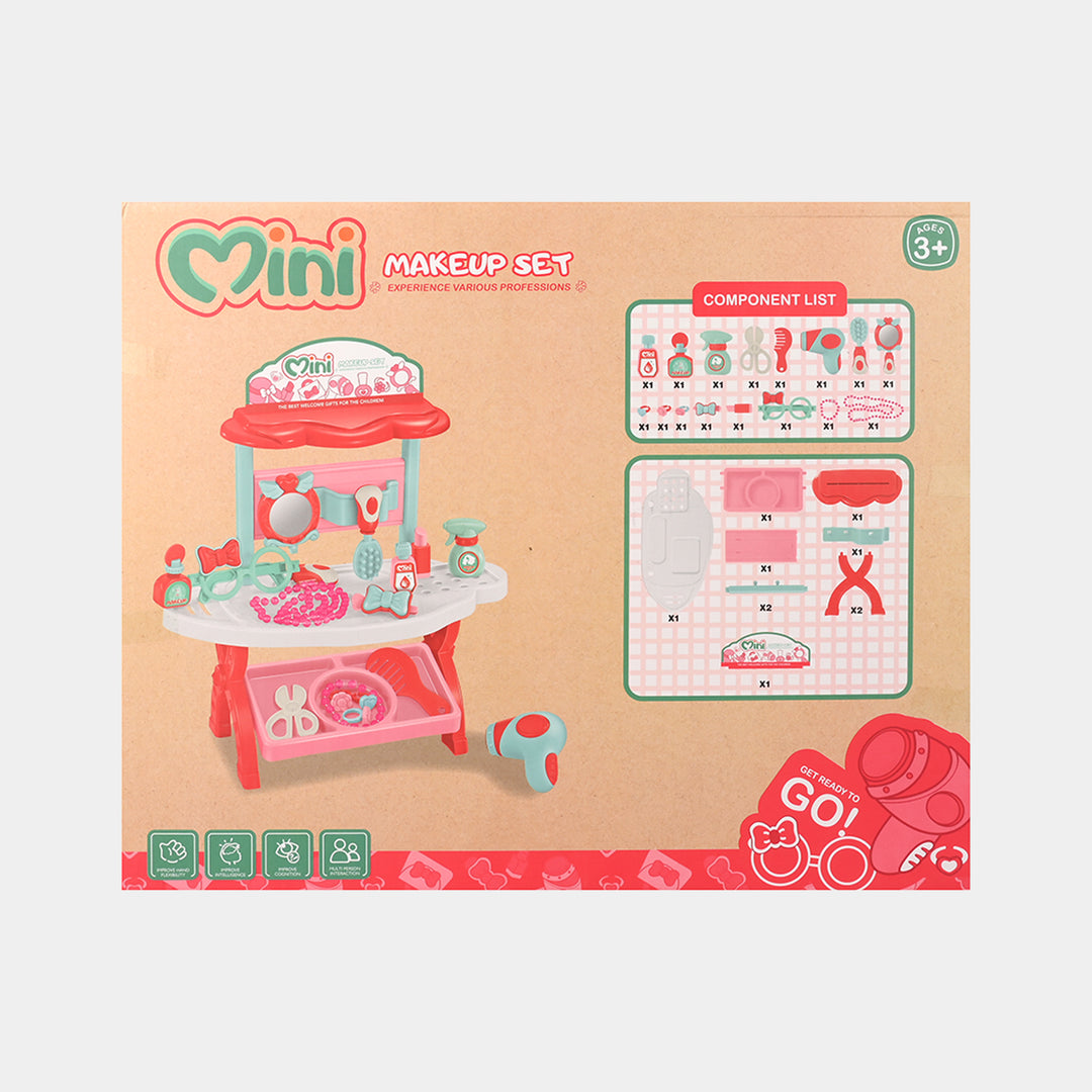Mini Makeup Set / Dressing Table Play Set (26 Pieces)