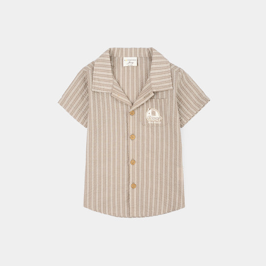 Infant Boys Jersey/Terry 3Pc Suit 287-010-BEIGE