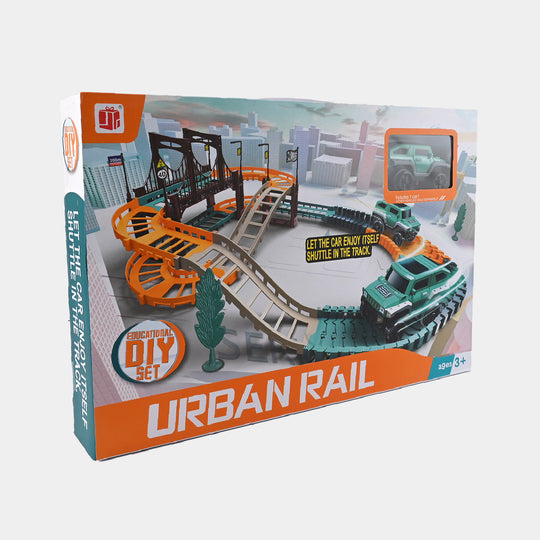 Urban Rail Track Set With Car