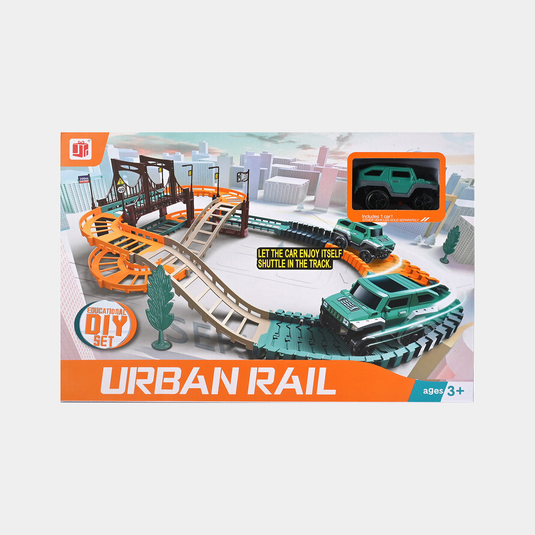 Urban Rail Track Set With Car