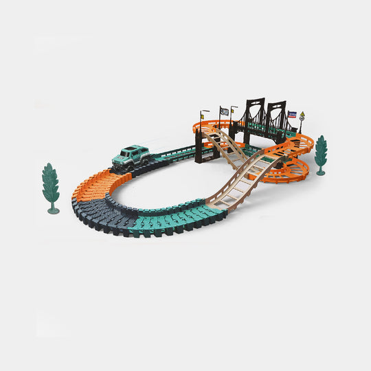 Urban Rail Track Set With Car