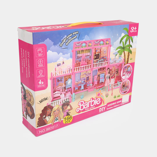 Barbie DIY Assemble Game Playset – 166 Pieces