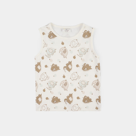 Infant Boys Jersey/Terry 3Pc Suit 287-010-BEIGE