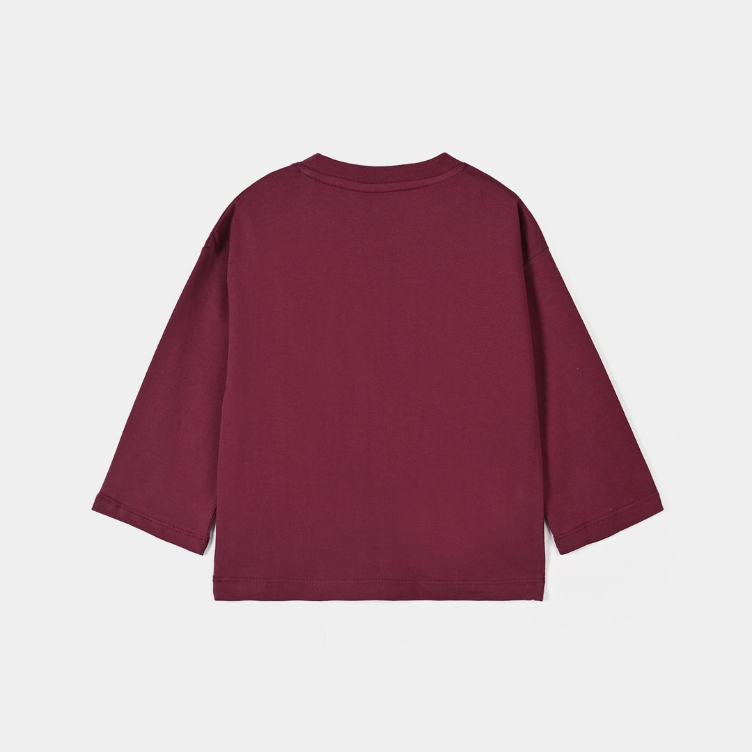 Girls Cotton Jersey T-Shirt F/S Flowers-Rhodendron