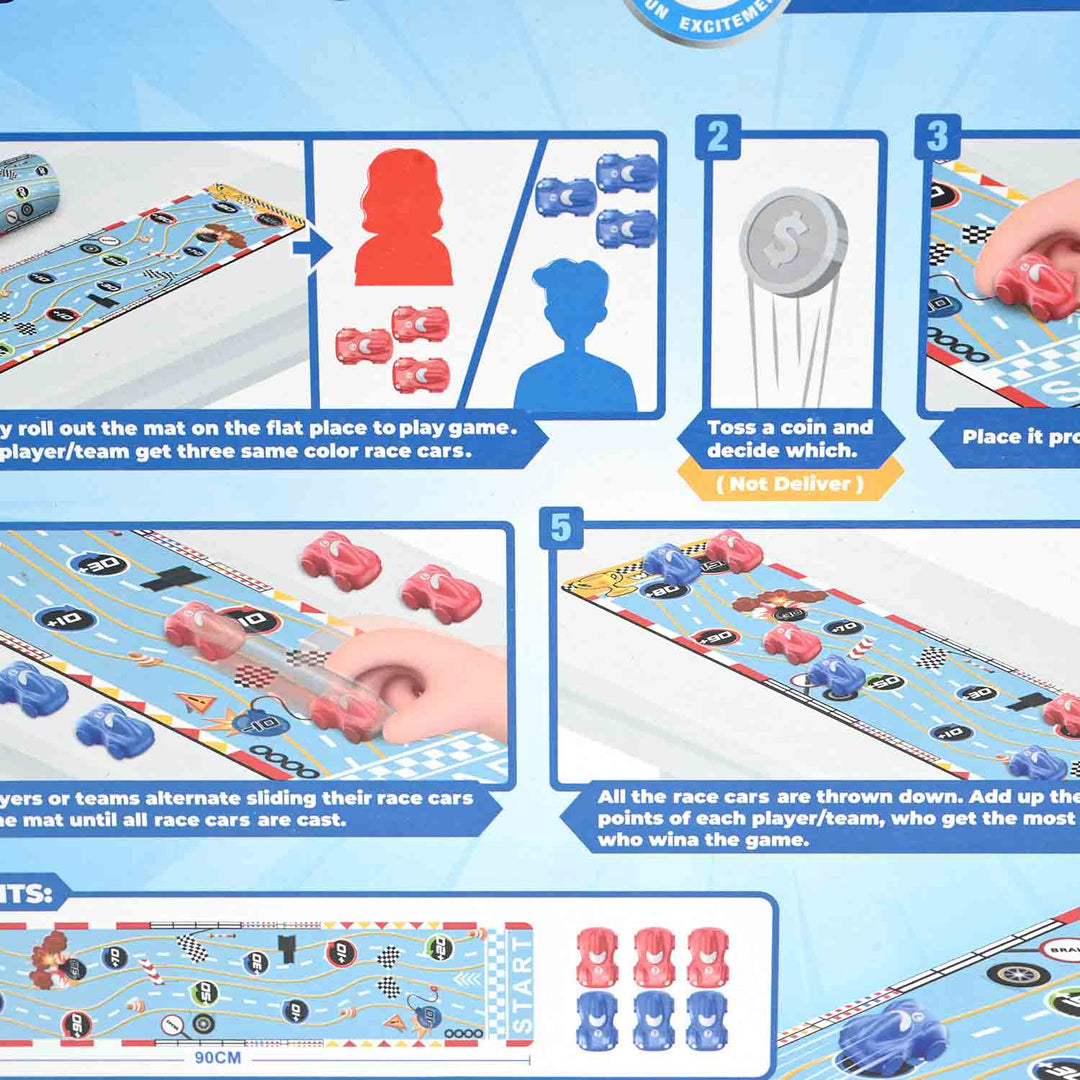 Racing Car Game Set Competition Carpet