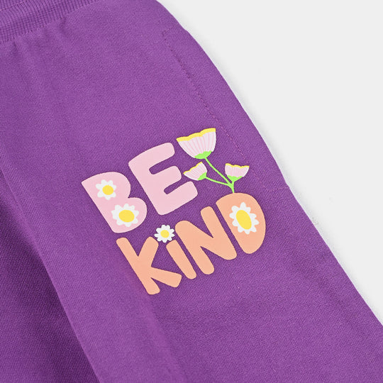 Girls Jersey/Terry Pyjama Be Kind-Purple