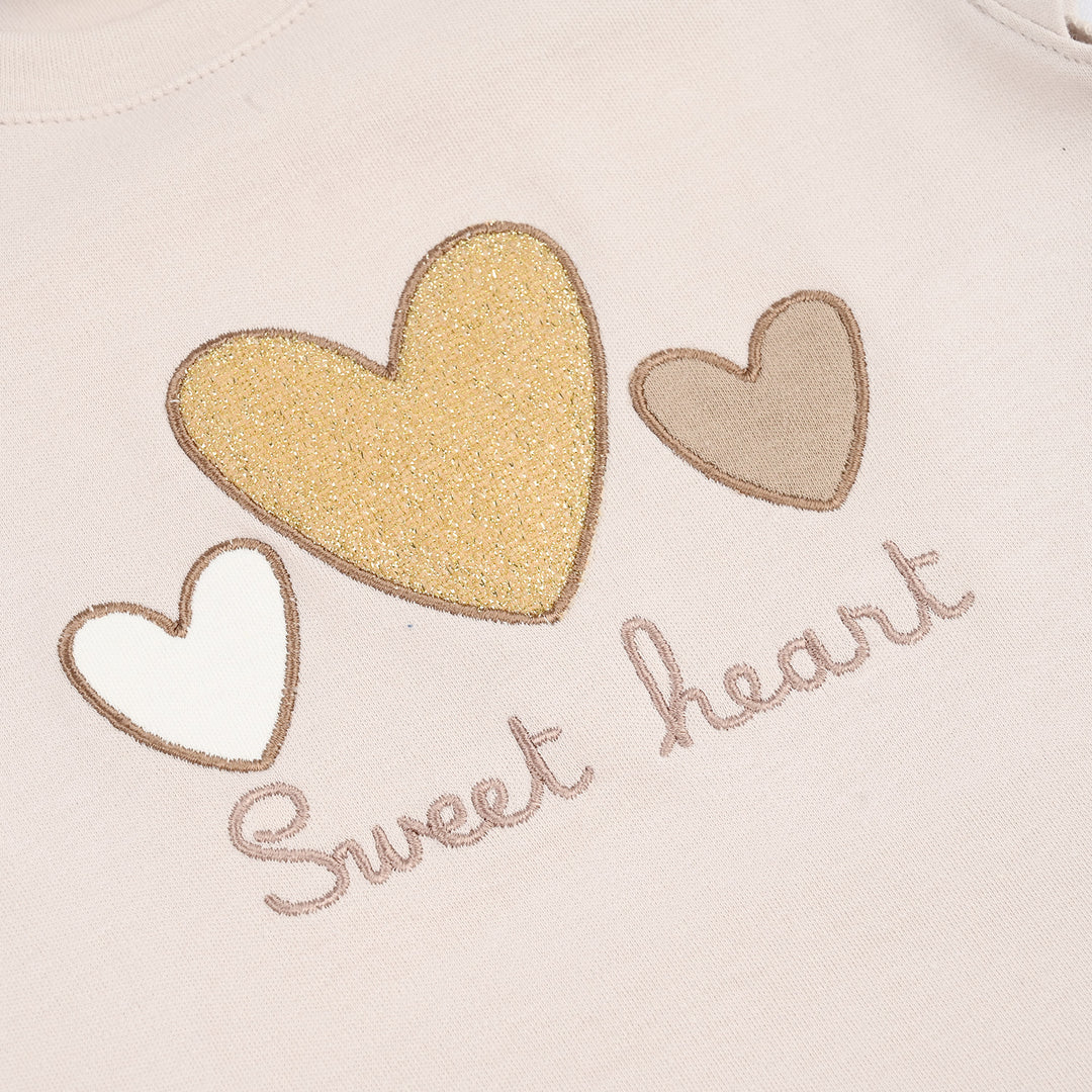 Infant Girls Jersey/Terry 2Pc Suit - Grey