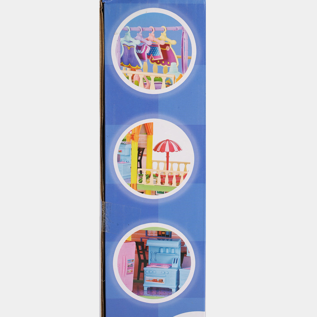 Kids Villa Dollhouse Play Set (156 Pieces)