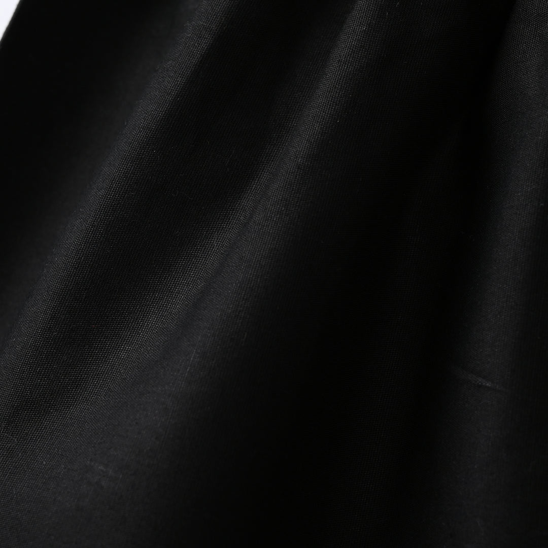 Girls Cotton Embroidered Pant Floral - Black