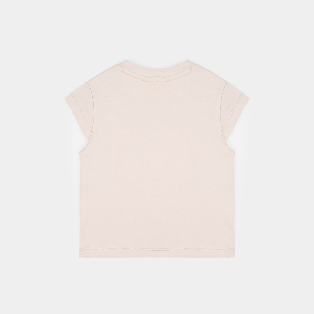 Infant Girls Jersey/Terry 2Pc Suit - Grey