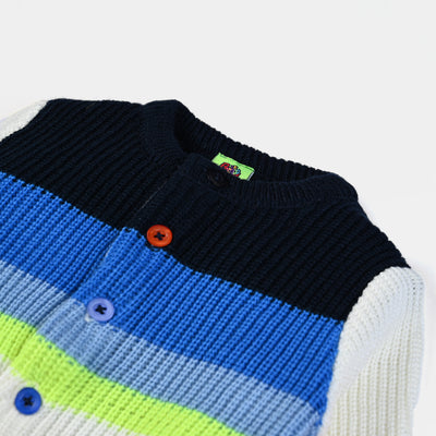 Infant Boys Acrylic Full Sleeves Sweater -Multi