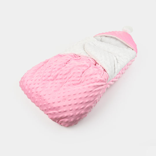 Hooded Baby Carry Nest Minky Dots