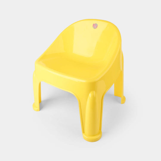 BP Baby Plastic Round Back Chair P1 Yellow