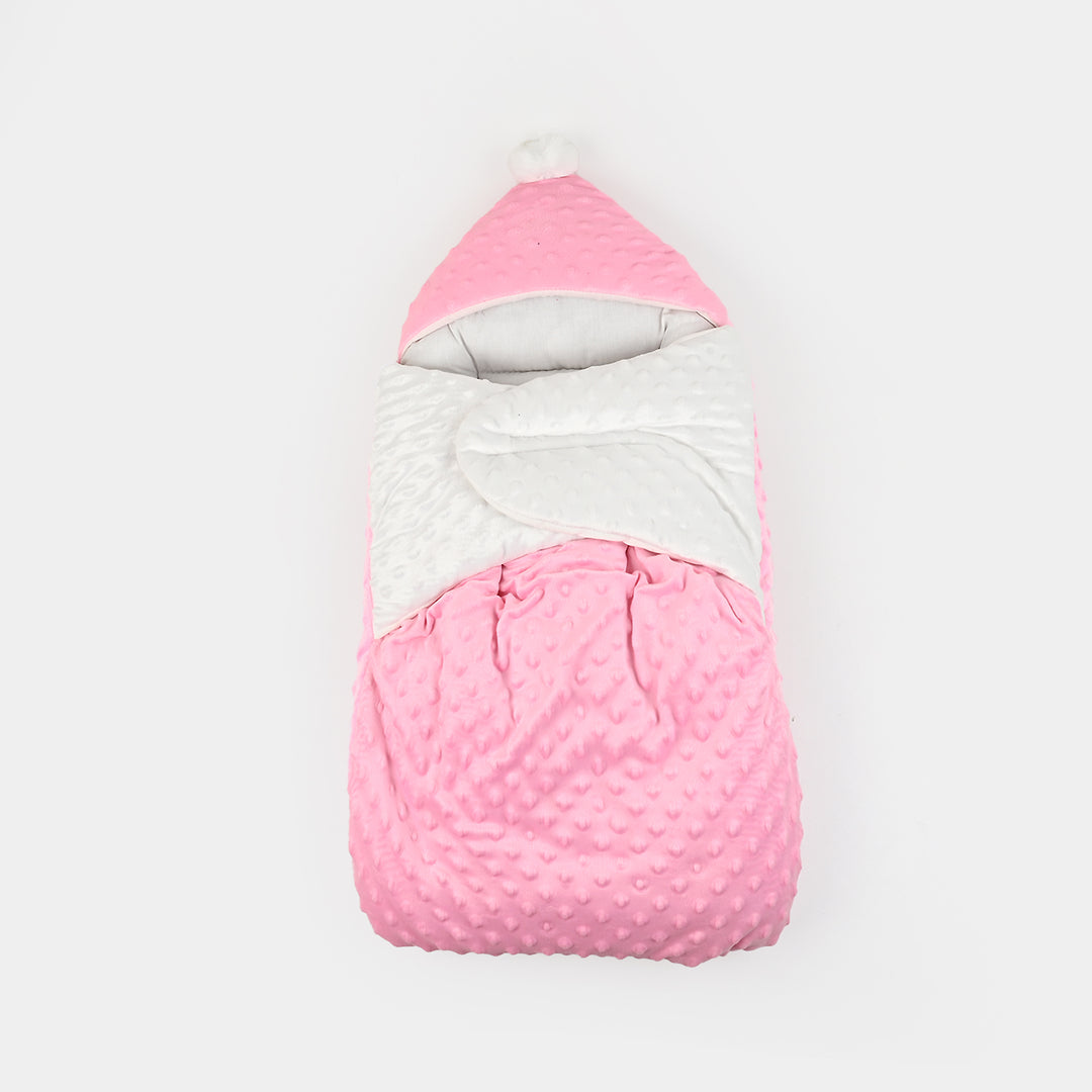 Hooded Baby Carry Nest Minky Dots