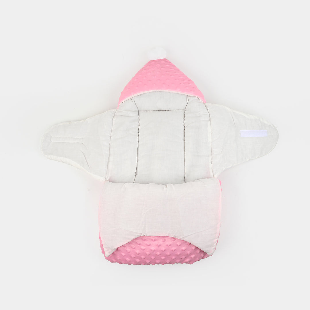 Hooded Baby Carry Nest Minky Dots