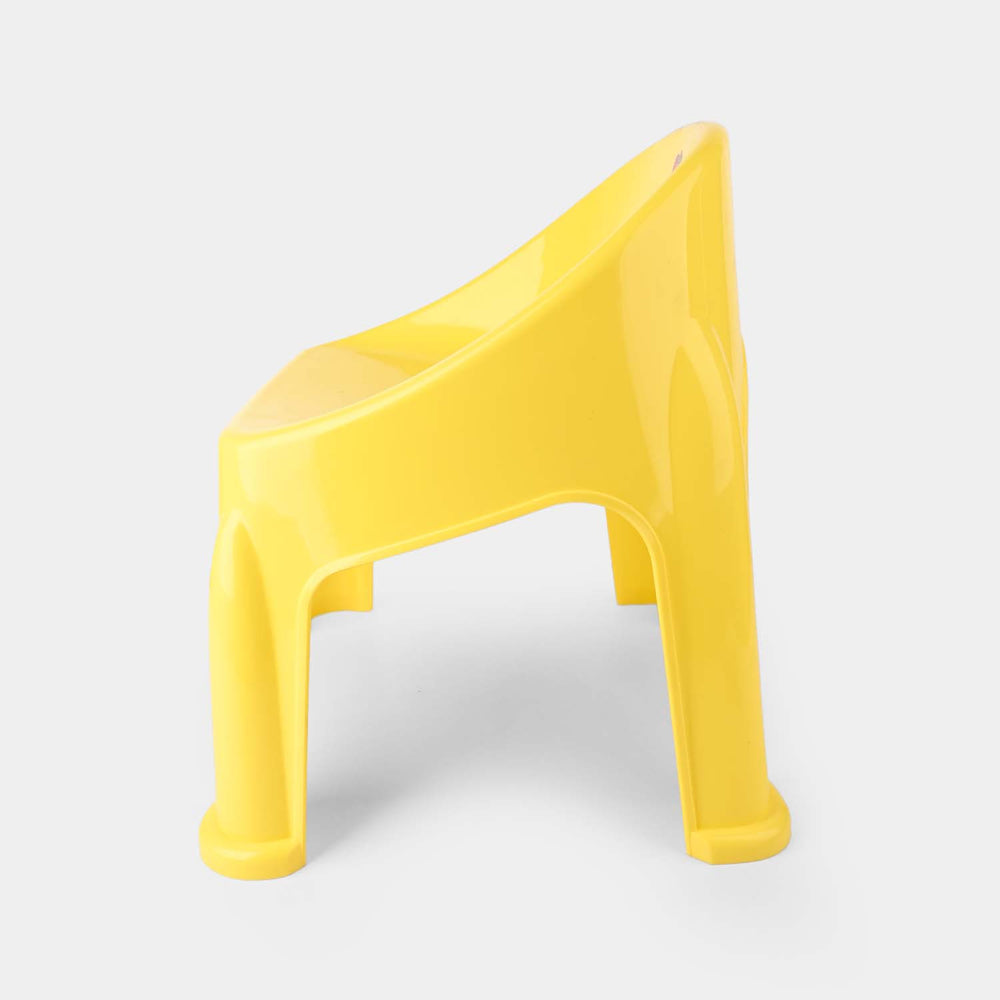 BP Baby Plastic Round Back Chair P1 Yellow