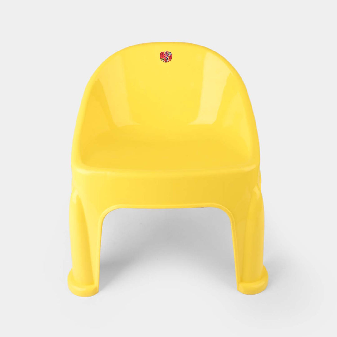 BP Baby Plastic Round Back Chair P1 Yellow