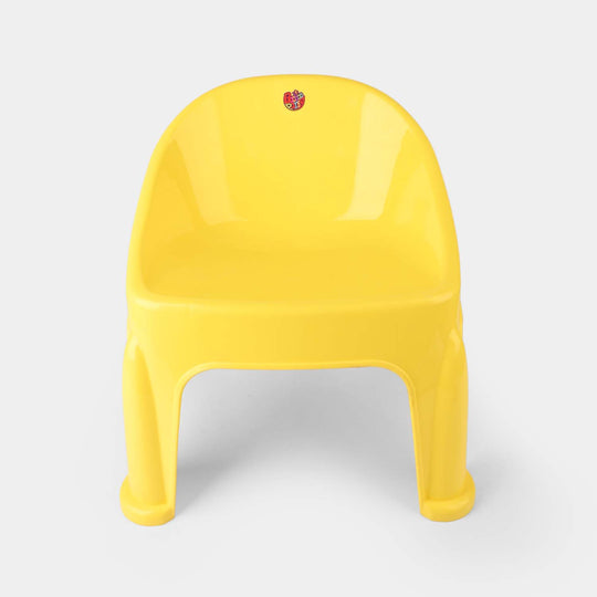 BP Baby Plastic Round Back Chair P1 Yellow