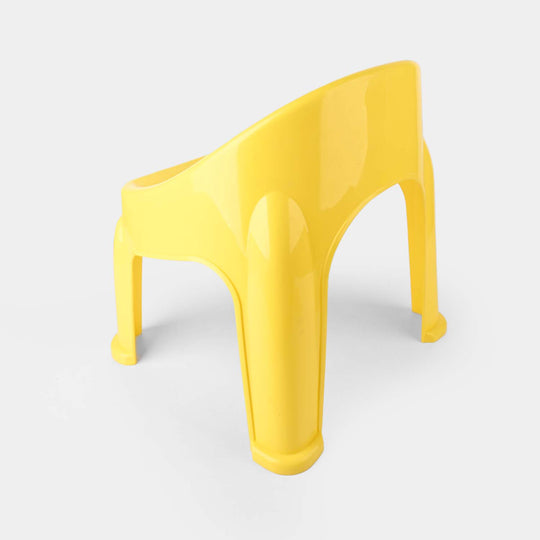 BP Baby Plastic Round Back Chair P1 Yellow