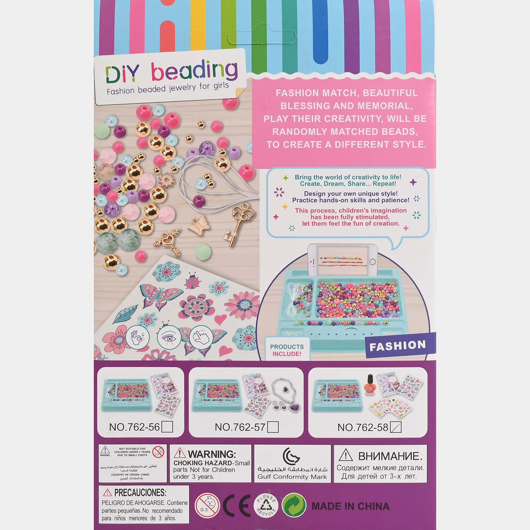 DIY Beads Bracelet Nail Polish Set