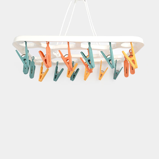 Laundry Cloth Hanger Clips Set