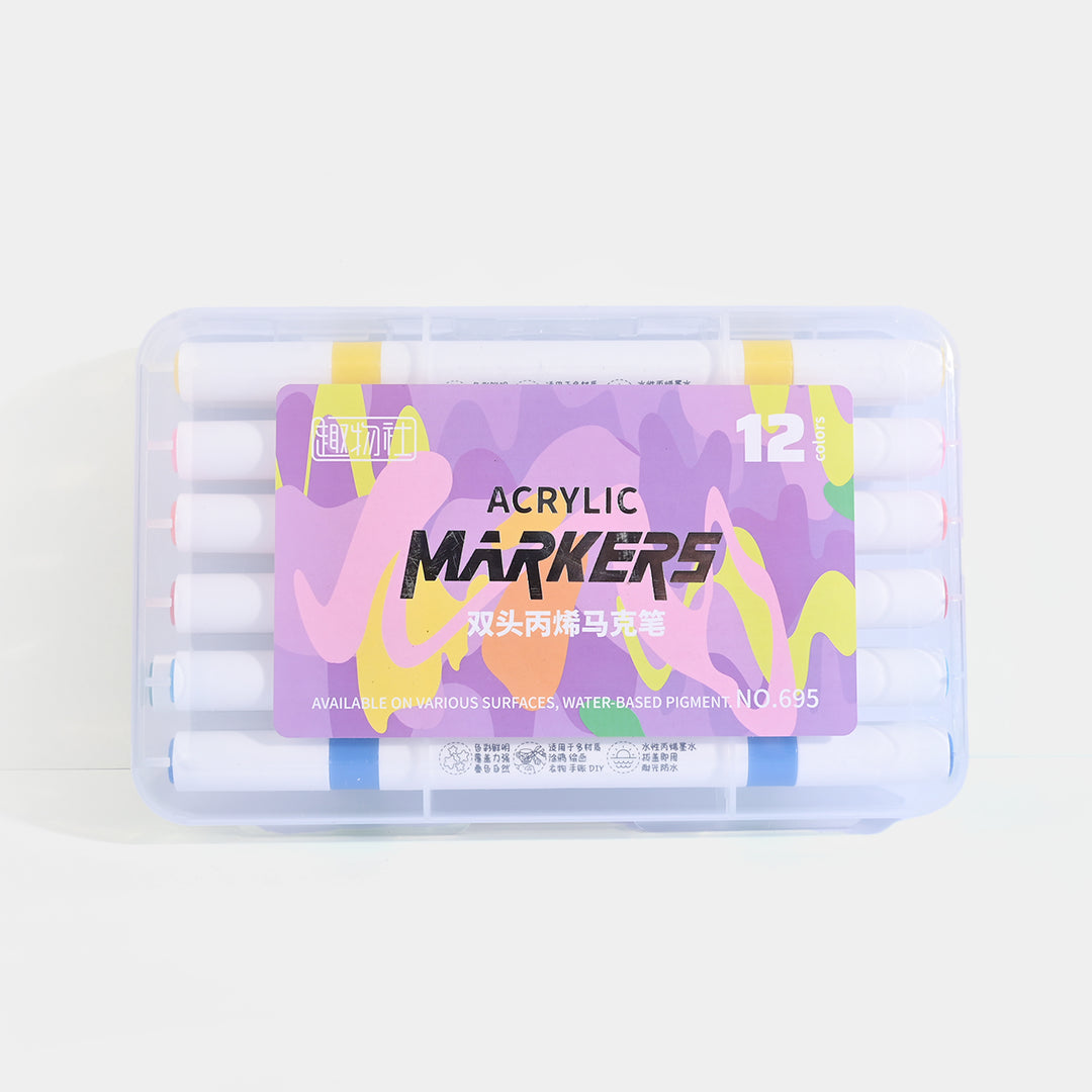 Acrylic Markers | 12PCs