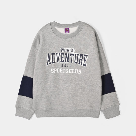 Boys Fleece SweatShirt Adventure-Grey