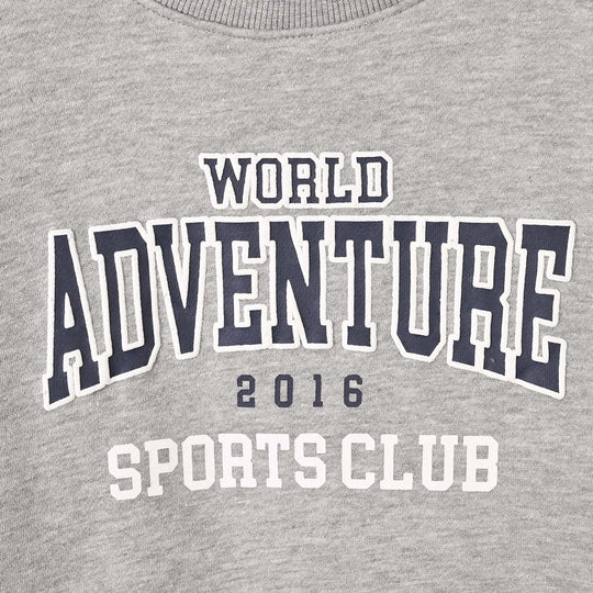 Boys Fleece SweatShirt Adventure-Grey