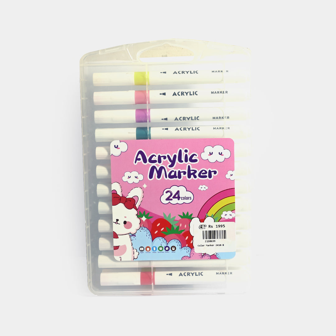 Acrylic Marker Set 24Pcs
