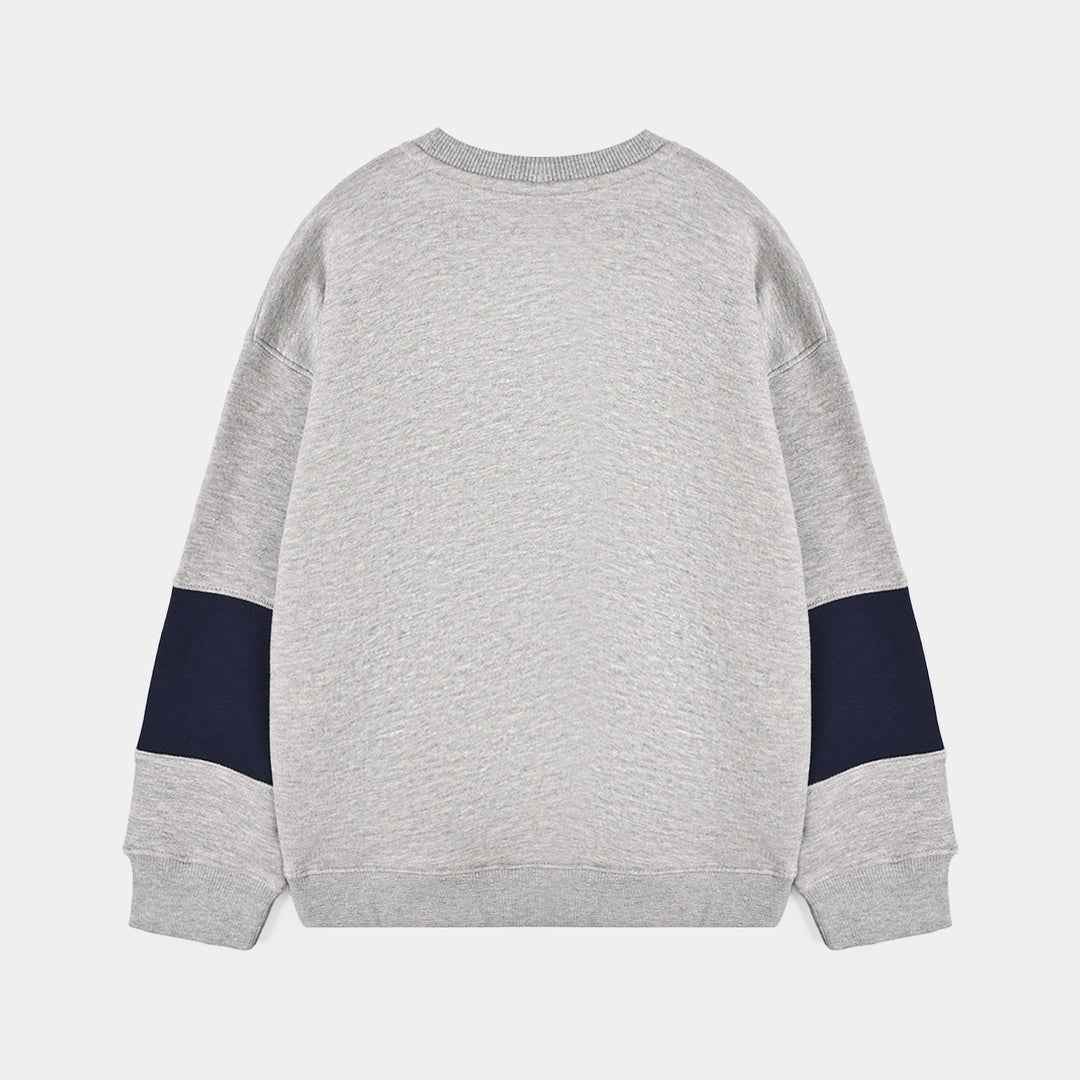Boys Fleece SweatShirt Adventure-Grey