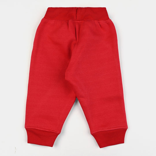 Infant Boys Fleece Sleeping Pajama Elmo-Red