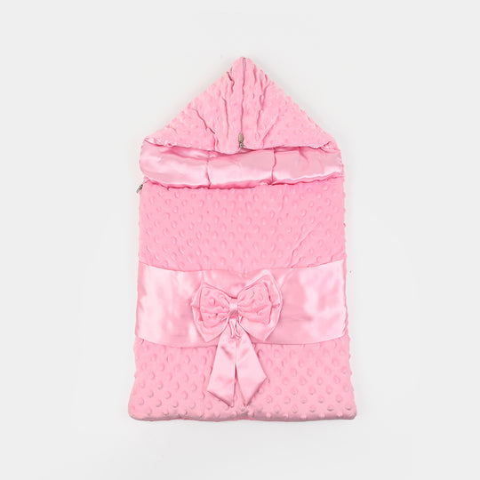 Hooded Baby Carry Nest Tie Bow