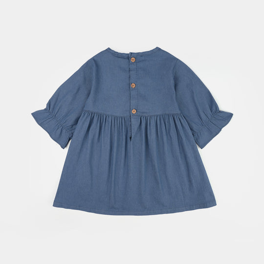 Infant Girls Jersey/Terry 2Pc Suit - Navy