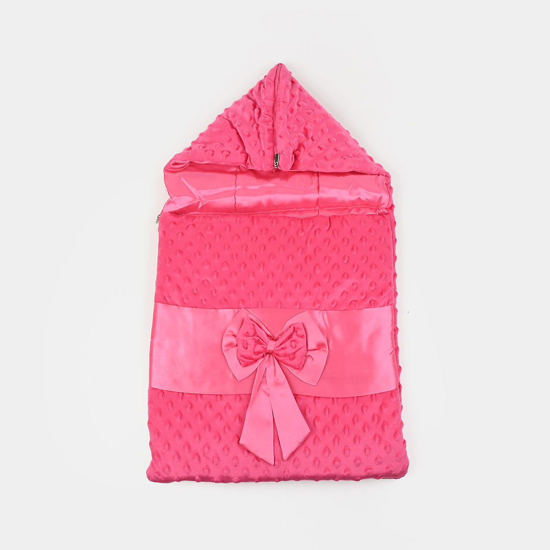 Hooded Baby Carry Nest Tie Bow